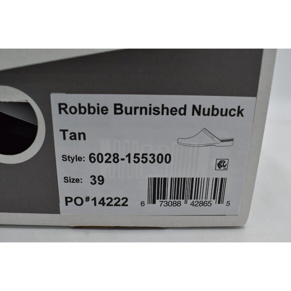 Dansko Womens Size EU 39 US 8.5-9 Robbie Burnished Nubuck Tan Slip On Clogs - Picture 12 of 12